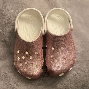Sparkly Pink Crocs